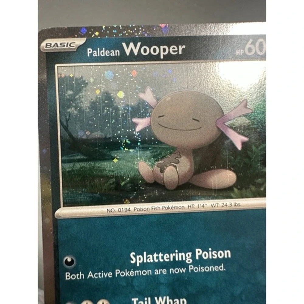Paldean Wooper 041‎ Pokémon TCG Promo Cosmos Holo With DOUBLE FART SWIRL 🌀NM